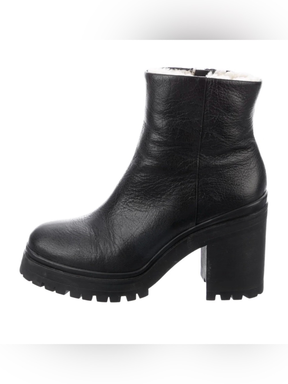 NWOT Rebecca Minkoff Milana Fur Lined Leather Boots Black 9.5
